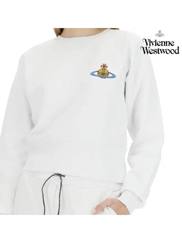 Athletic Cropped Sweatshirt White - VIVIENNE WESTWOOD - BALAAN 4