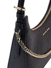 Wilma Logo Shoulder Bag Black Brown - MICHAEL KORS - BALAAN 9