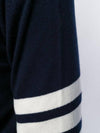 Diagonal Classic Cashmere Knit Top Navy - THOM BROWNE - BALAAN 8