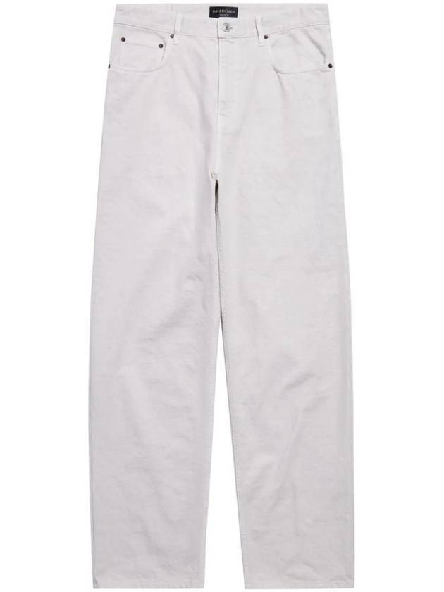 Loose Fit Wide Leg Jeans White - BALENCIAGA - BALAAN 1