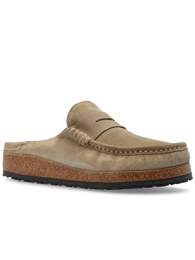 Birkenstock Slides Naples Shearling, Men's, Beige - BIRKENSTOCK - BALAAN 4