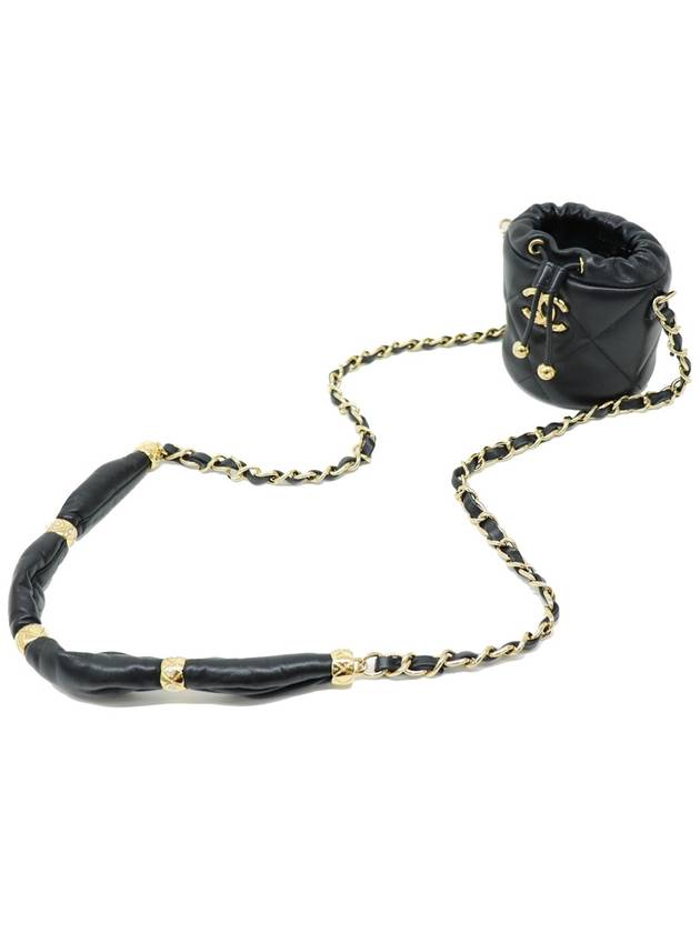 Really clean hard to find product Pillow Crush Mini Bucket Bag AP2330 Card Cross - CHANEL - BALAAN 8