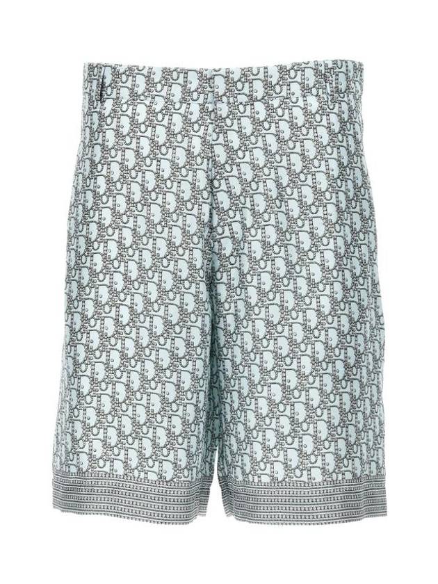 Silk Trouser Shorts Tiffany Blue - DIOR - BALAAN 1