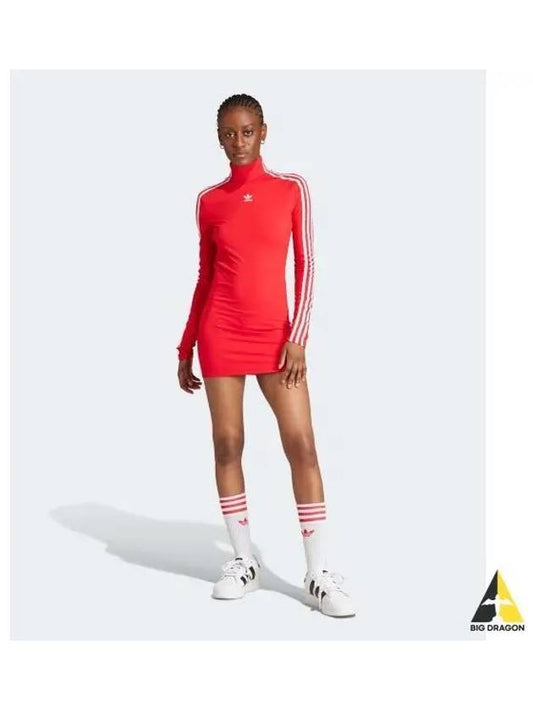 adidas ADILENIUM tight cut dress red IV9332 - ADIDAS - BALAAN 1