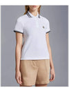 Logo Patch Polo Shirt White - MONCLER - BALAAN 4