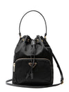 Duet Re-Nylon Bucket Bag Black - PRADA - BALAAN 1