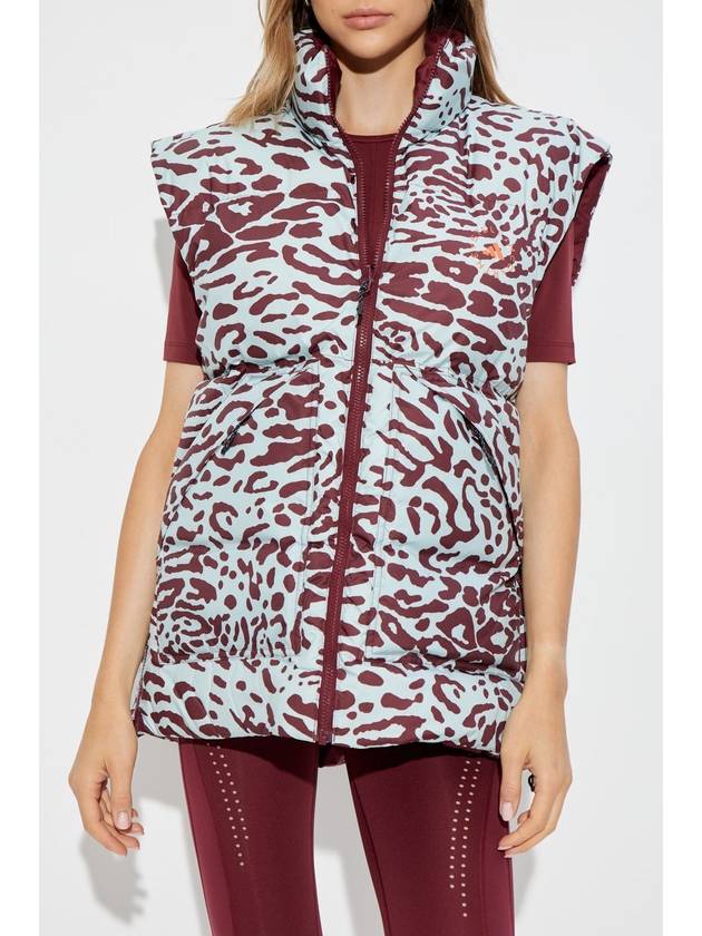 ADIDAS By Stella McCartney Reversible Vest With Animal Print, Women's, Light Blue - ADIDAS - BALAAN 3