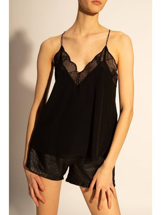 Camisole Christie Silk Sleeveless Black - ZADIG & VOLTAIRE - BALAAN 4