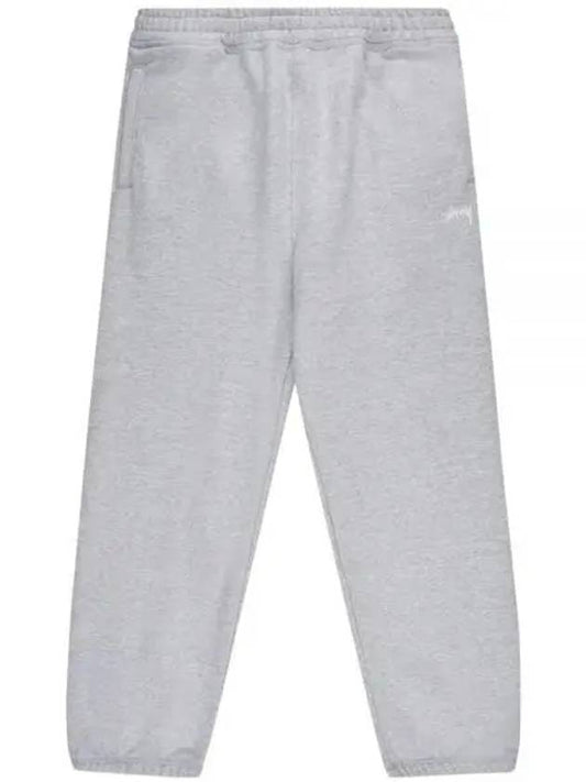 116627 GRAY HEATHER stock logo sweatpants - STUSSY - BALAAN 1