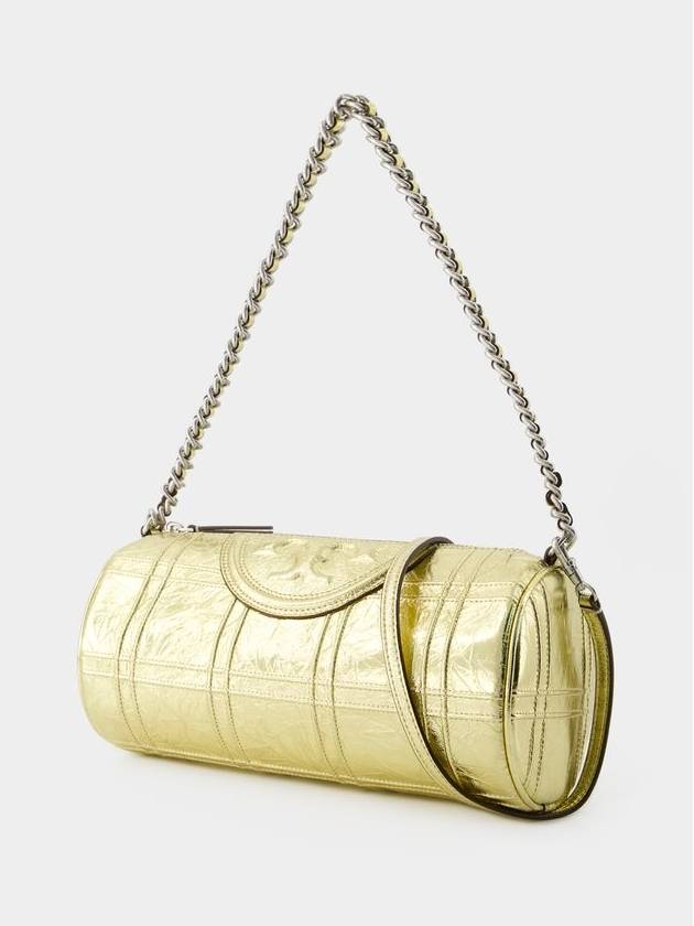 Fleming Soft Barrel Bag - Tory Burch - Leather - Gold - TORY BURCH - BALAAN 2