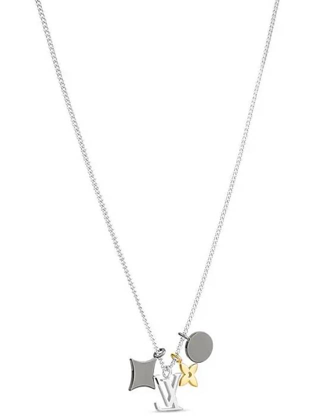 LV Instinct Pendant Necklace Silver - LOUIS VUITTON - BALAAN 4