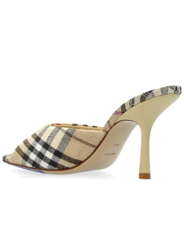 Burberry Heeled Sandals 'Mews', Women's, Beige - BURBERRY - BALAAN 5