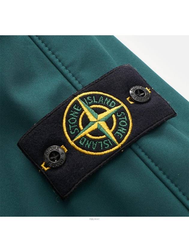 Soft Shell Technology Wappen Patch Track Jacket Dark Green - STONE ISLAND - BALAAN 7