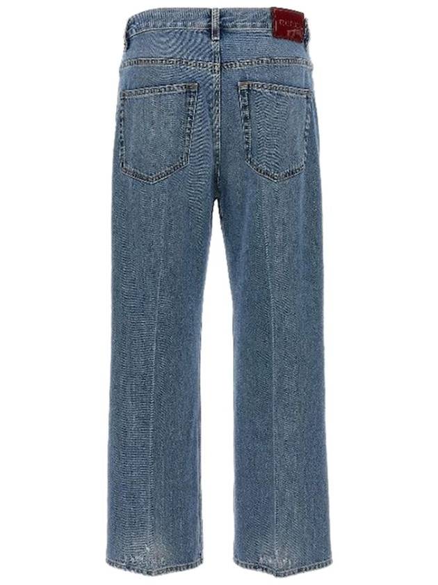 Low Waist Cropped Jean Blue - GUCCI - BALAAN 3