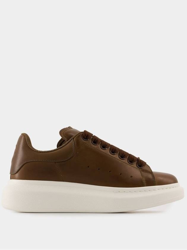 Oversized Sneakers - Alexander McQueen - Leather - Khaki - ALEXANDER MCQUEEN - BALAAN 1