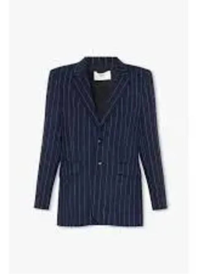 Striped Blazer Jacket Navy - AMI - BALAAN 2