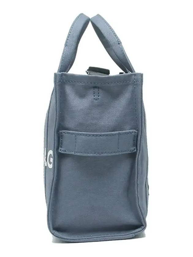 Logo Medium Canvas Tote Bag Blue - MARC JACOBS - BALAAN 5