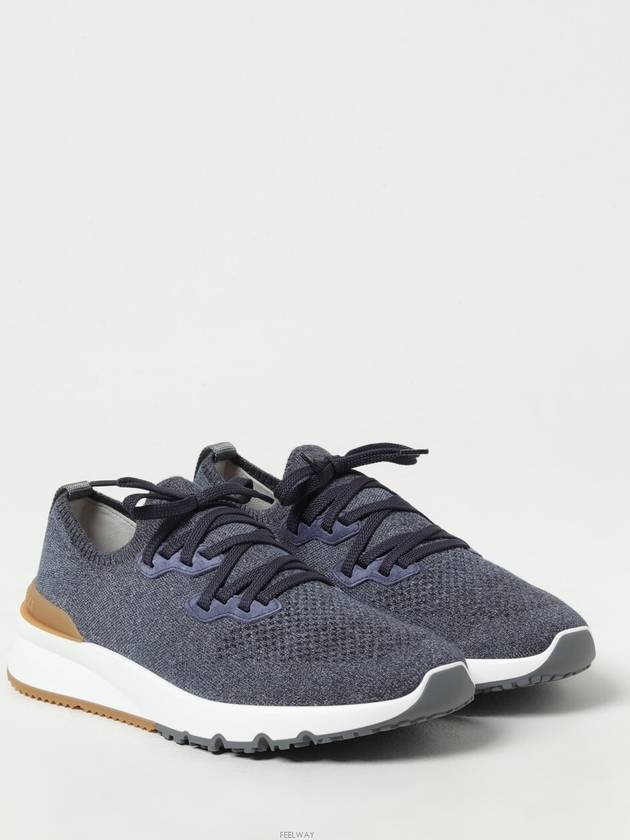 Stretch Knit Low Top Sneakers - BRUNELLO CUCINELLI - BALAAN 3