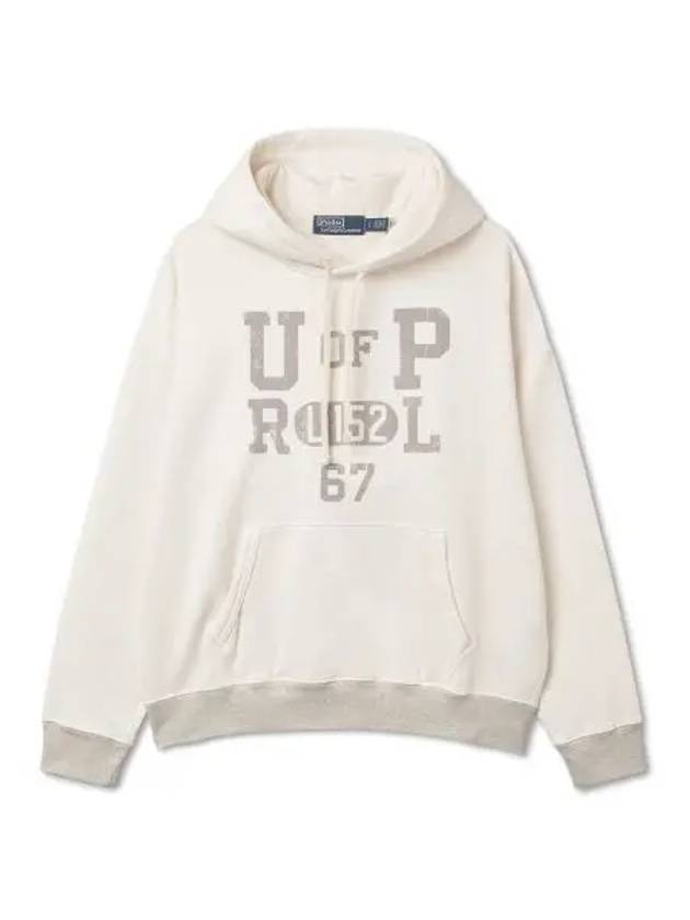 fleece graphic hoodie natural - POLO RALPH LAUREN - BALAAN 1