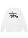 Basic long sleeve long sleeve tshirt white - STUSSY - BALAAN 1