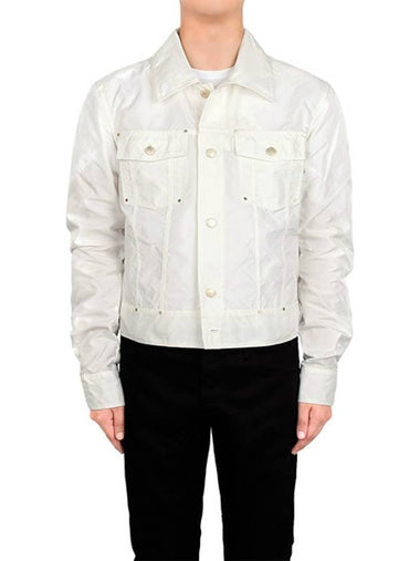 Kang Hyuk OffWhite Airbag Stud Trucker Jacket RMAJK012 OFFWHITE - KANGHYUK - BALAAN 1