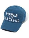 Power to The Peaceful Pannel Ball Cap Blue - OGARP - BALAAN 3