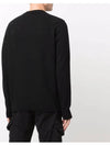 Men's Lens Wappen Wool Crew Neck Knit Black - CP COMPANY - BALAAN 4