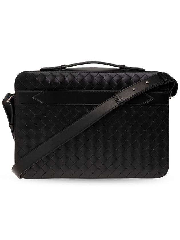 Intrecciato Leather Brief Case Black - BOTTEGA VENETA - BALAAN 2