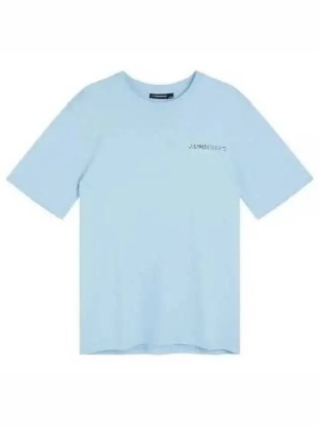 Dale Seasonal Print Short Sleeve T-Shirt Light Blue - J.LINDEBERG - BALAAN 2