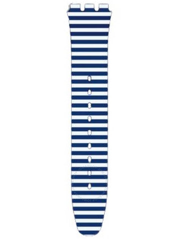 Swatch Blue & White Silicone Strap 6H - SWATCH - BALAAN 1