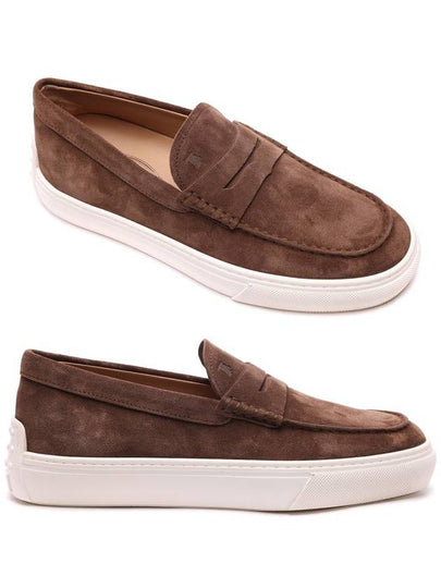 Men's Suede Loafers Brown - TOD'S - BALAAN 2