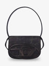 1DR Iconic Distressed Leather Shoulder Bag Dark Brown - DIESEL - BALAAN 2