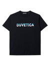 Vinora Logo Print Short Sleeve T Shirt Black - DUVETICA - BALAAN 2