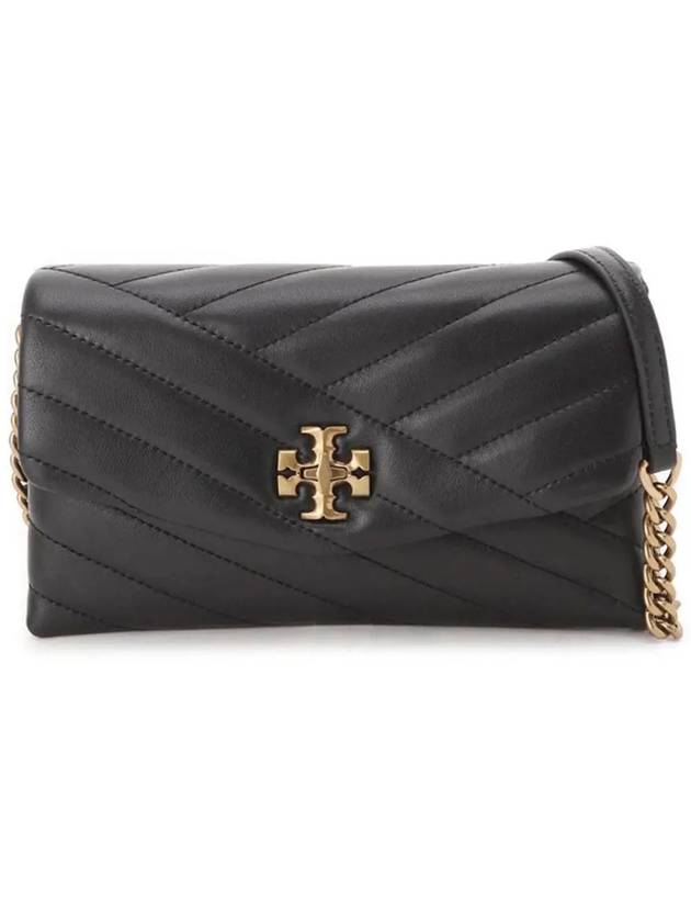 Kira Chevron Chain Long Wallet Black - TORY BURCH - BALAAN 2