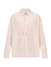 Alexandre Mattiussi Silk Blend Long Sleeve Shirt Pink - AMI - BALAAN 2