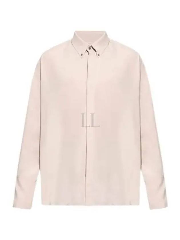 Alexandre Mattiussi Silk Blend Long Sleeve Shirt Pink - AMI - BALAAN 2