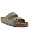 Arizona Big Buckle Slippers Beige - BIRKENSTOCK - BALAAN 2