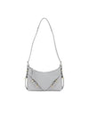 Voyou Small Leather Shoulder Bag Grey - GIVENCHY - BALAAN 3