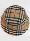 Check Cotton Bucket Hat Beige - BURBERRY - BALAAN 3