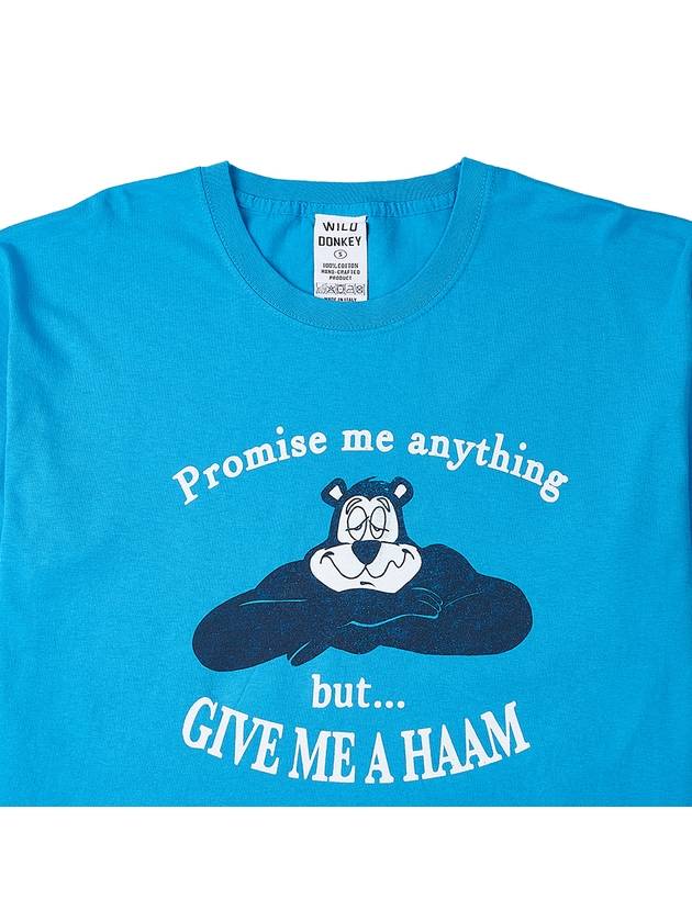 Wild Donkey Promise Short Sleeve TShirt T PROMISE STRONG WASHED AZURE - WILD DONKEY - BALAAN 3