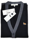 Baby Fox Patch Regular Cardigan Black - MAISON KITSUNE - BALAAN 4