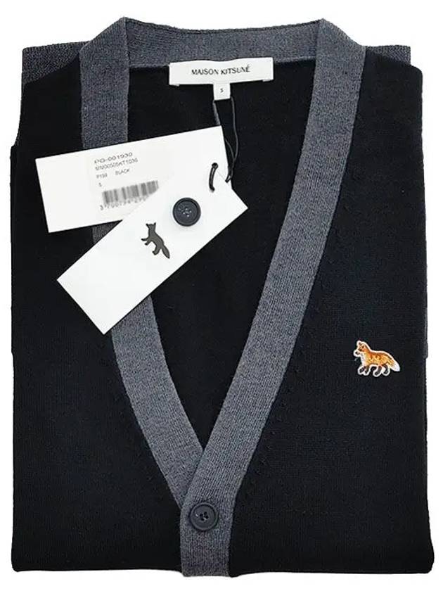 Baby Fox Patch Regular Cardigan Black - MAISON KITSUNE - BALAAN 4