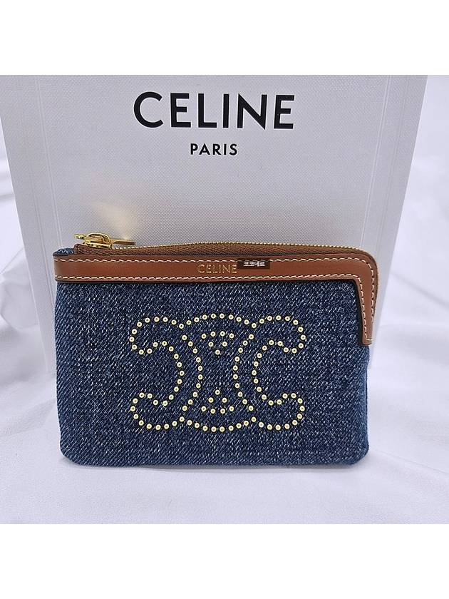 Card Wallet Triope Triomphe Coin Purse 10C662GB3 - CELINE - BALAAN 1