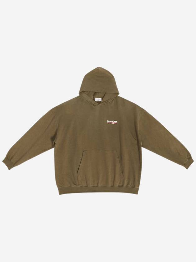 Political Campaign Oversized Fit Hoodie Green - BALENCIAGA - BALAAN 2