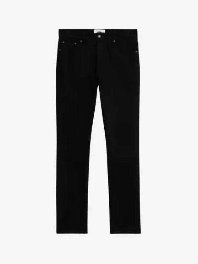 Men's Slim Fit Straight Pants Black - AMI - BALAAN 3