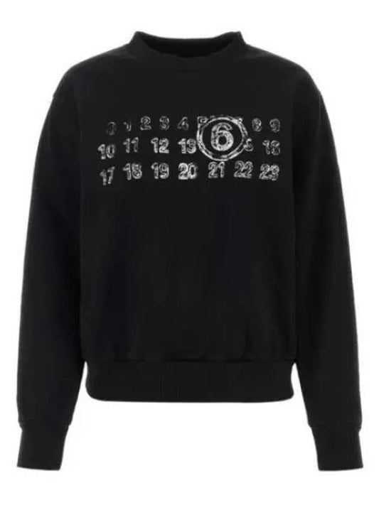Number Print Sweatshirt Black - MAISON MARGIELA - BALAAN 2