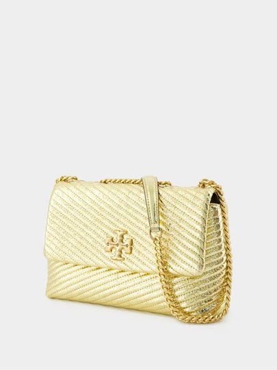 Kira Moto Small Shoulder Bag - Tory Burch - Leather - Gold - TORY BURCH - BALAAN 2