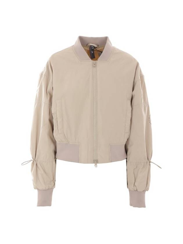 By Stella McCartney Truenature Woven Cropped Bomber Jacket Desert Sand - ADIDAS - BALAAN 1