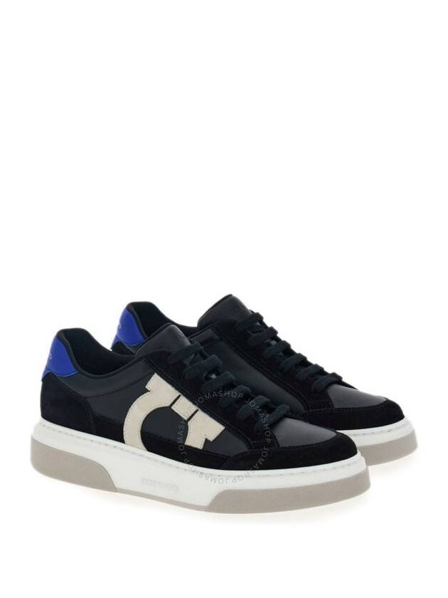 Gancini Outline Low-Top Sneakers Black - SALVATORE FERRAGAMO - BALAAN 3