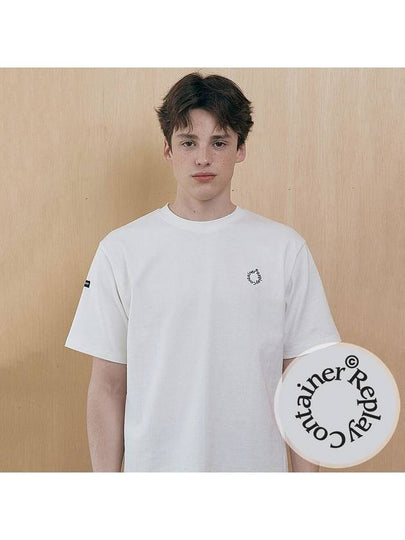 RC Round Logo Short Sleeve T-Shirt White - REPLAYCONTAINER - BALAAN 2